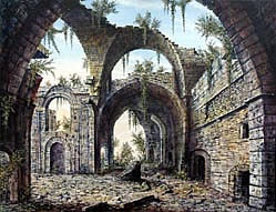Jochen Bruenjes is an internationally known painter of surrealism and architecture. His inimitable style of fantastic realism is shown in his fantasy architecture which offers a glimpse into the ruins of a fallen civilisation with minute attention to detail.